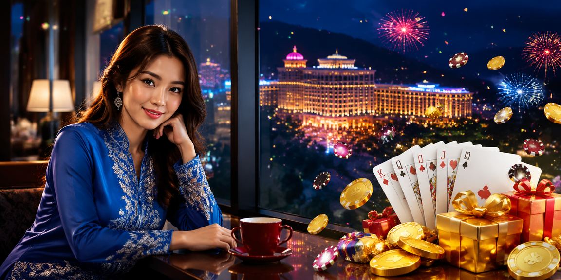 Pemain kasino berbaju kurung bermain rummy dan slot di Genting Highlands